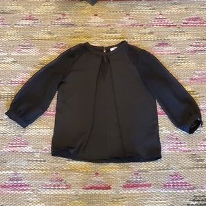 NSR Black top with sheer sleeves